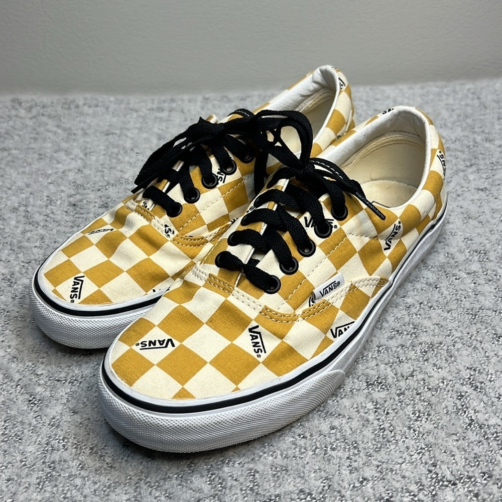 Mens Vans Era Big Check Yolk Yellow - EUC! Unisex - Crosslisted - Picture 8 of 16